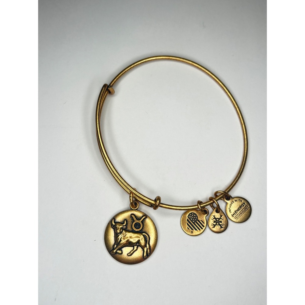 Alex and Ani Taurus Zodiac Charm Bangle Rafaelian Gold Expandable Bracelet 2017
